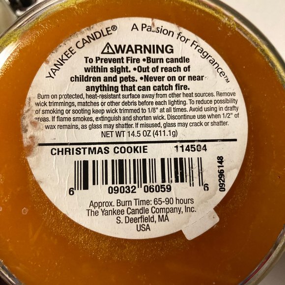 Christmas Candle Bundle (Lot of 3) - Yankee Christmas Cookie, Mini Mason Jar - Picture 6 of 12